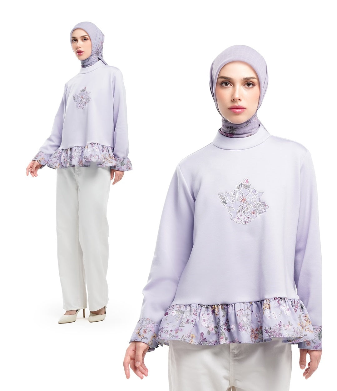Warna Jilbab yang Cocok untuk Baju Ungu Pastel