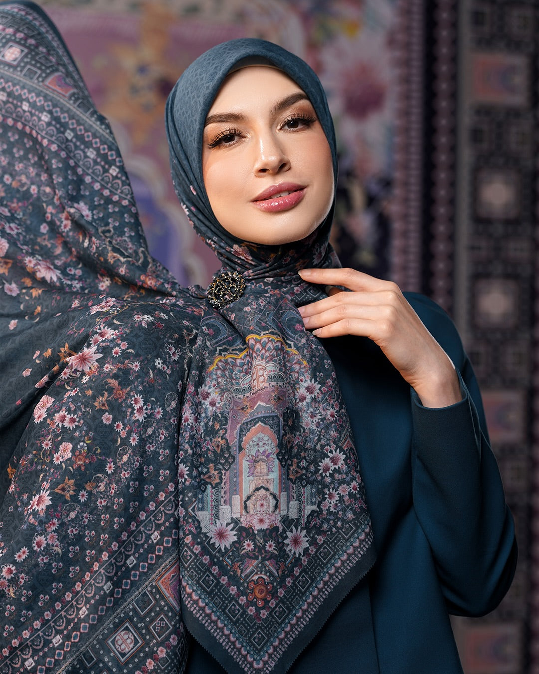 Baju Biru Cocok dengan Jilbab Warna Apa