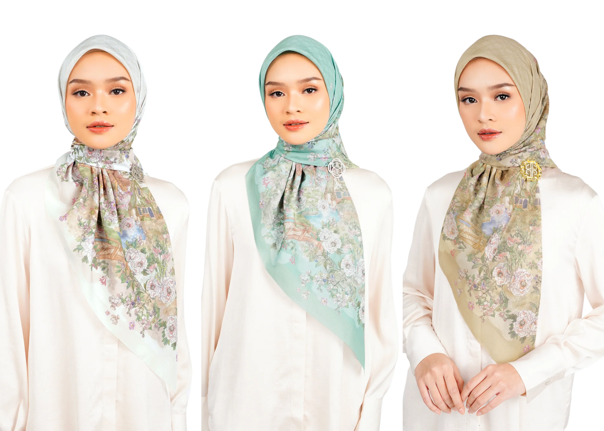 The Story Book Series in Dried Leaves in White, Cascade, & Dried Leaves 