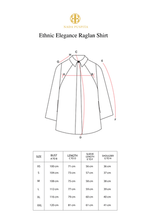 Ethnic Elegance Raglan Shirt - Cream