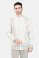 Imperial Mughal Men Long Sleeve Shirt - White