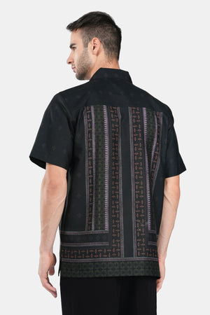Imperial Mughal Men Shirt - Black