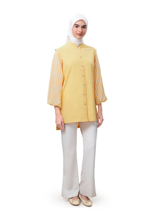 Lana Puffy Shirt - Yellow