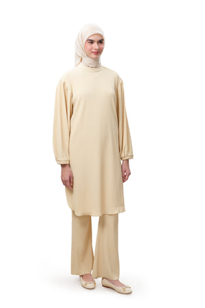 Serina Knit Tunic - Cream