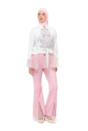 Sweet Eid Flare Shirt - Ivory