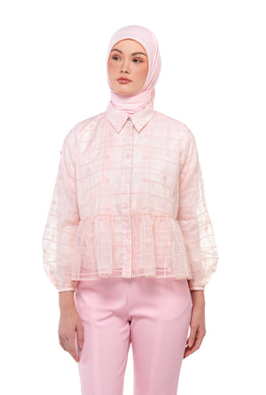 Sweet Eid Ruffled Shirt - Pink