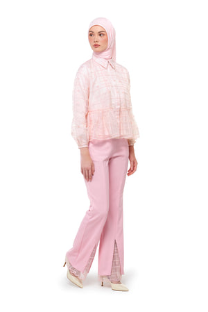 Sweet Eid Ruffled Shirt - Pink