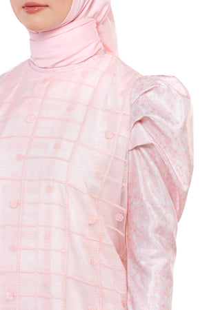 Sweet Eid Lace Dress - Pink