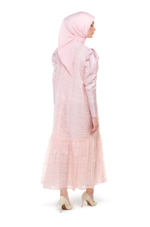 Sweet Eid Lace Dress - Pink