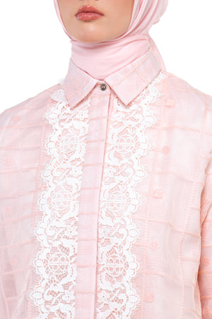 Sweet Eid Crop Shirt - Pink