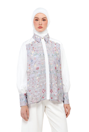 Sweet Eid Puffy Shirt - Grey