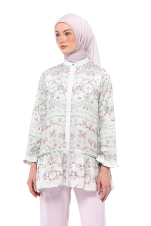 Sweet Eid Tiered Shirt - Ivory