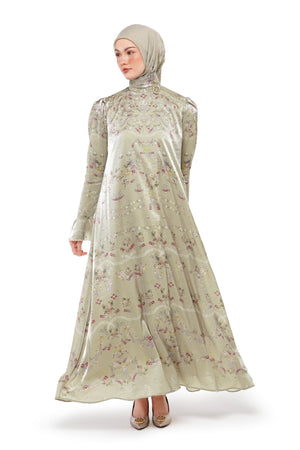 Sweet Eid Loose Dress - Sand