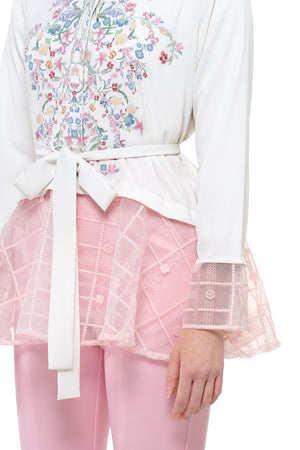 Sweet Eid Flare Shirt - Ivory