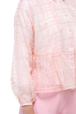 Sweet Eid Ruffled Shirt - Pink