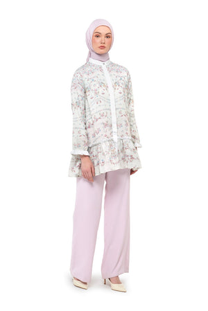 Sweet Eid Tiered Shirt - Ivory