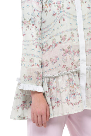 Sweet Eid Tiered Shirt - Ivory