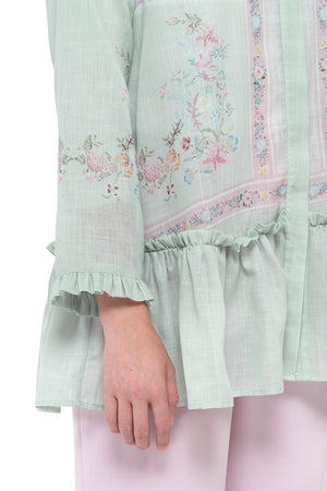 Sweet Eid Tiered Shirt - Mint