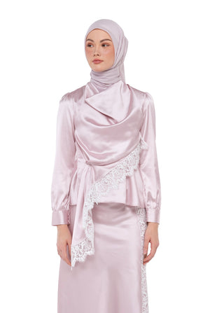 Sweet Eid Lace Blouse - Pink