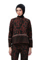 Autumn Grace Crop Shirt - Maroon