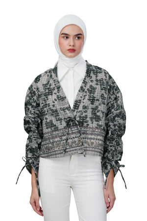 Autumn Grace Drawstring Outer - Grey