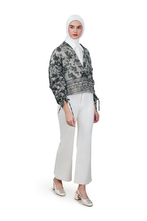 Autumn Grace Drawstring Outer - Grey