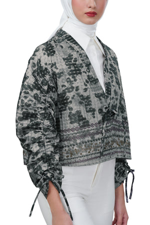 Autumn Grace Drawstring Outer - Grey