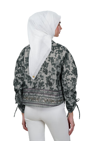 Autumn Grace Drawstring Outer - Grey