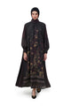 Autumn Grace Godet Dress - Dark Maroon
