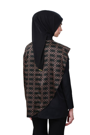 Autumn Grace Layer Blouse - Black