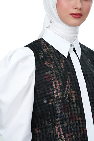 Autumn Grace Puffy Shirt - Black