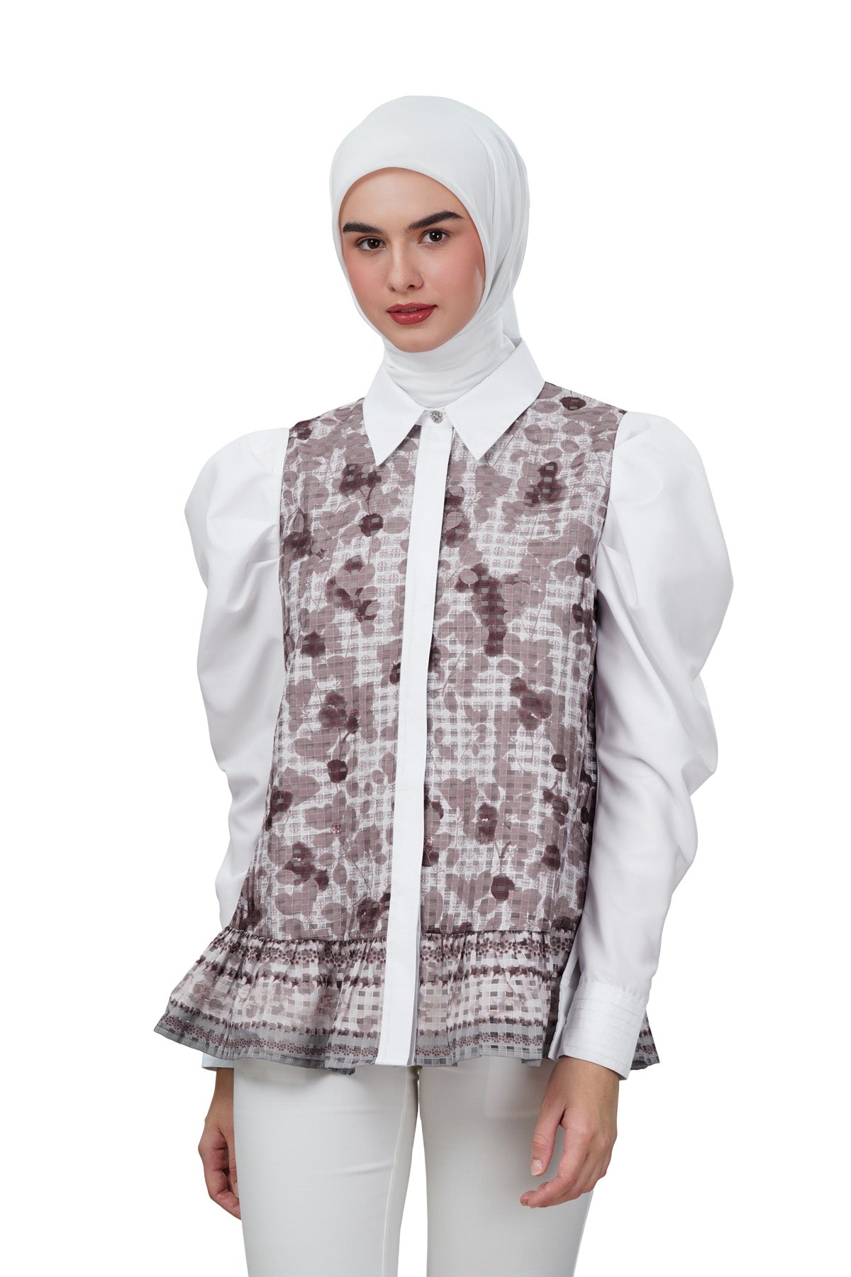 Autumn Grace Puffy Shirt - Pink