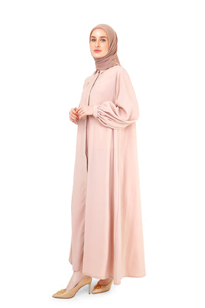 Khansa Shirt Dress - Peach