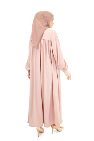 Khansa Shirt Dress - Peach