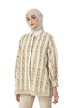 Abu Dhabi Blossom Back Pleated Shirt - Cream