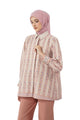 Abu Dhabi Blossom Back Pleated Shirt - Pink