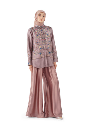 Abu Dhabi Blossom Basic Shirt - Brown