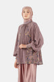 Abu Dhabi Blossom Loose Blouse - Brown