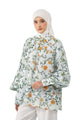 Abu Dhabi Blossom Loose Blouse - White