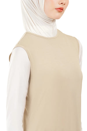 Aerosoft Inner - Sleeveless - Beige