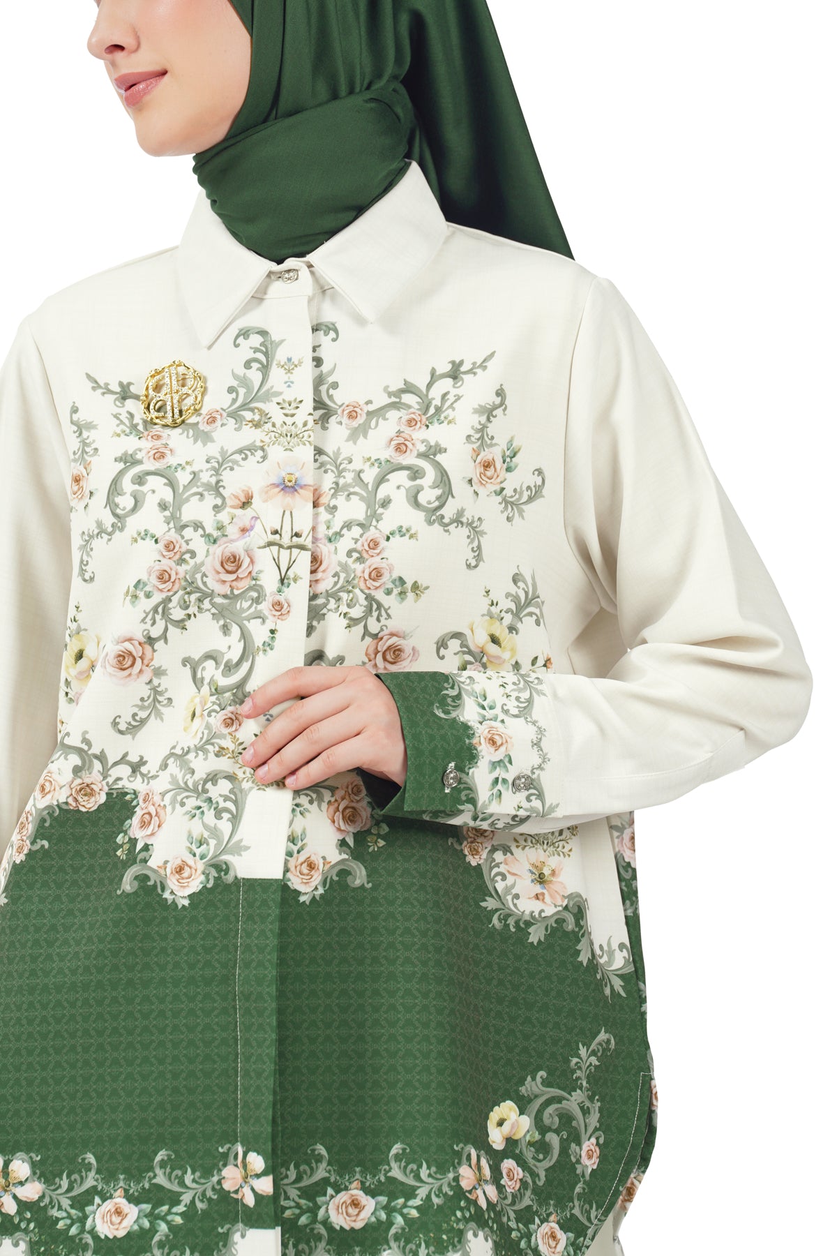 An-Nisa Basic Shirt - Emerald - Nada Puspita
