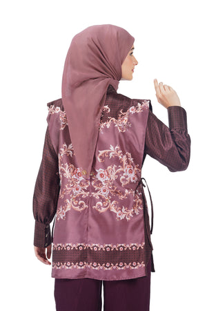 An-Nisa Overshoulder Blouse - Maroon