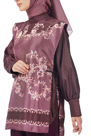 An-Nisa Overshoulder Blouse - Maroon