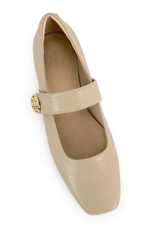 Anna Mary Janes - Beige