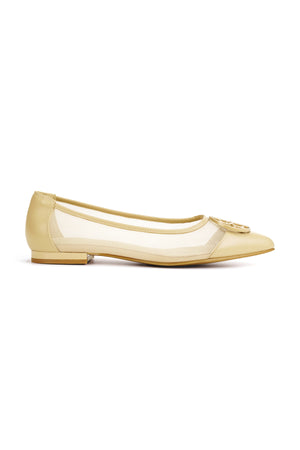 Arabella Flat Shoes - Beige
