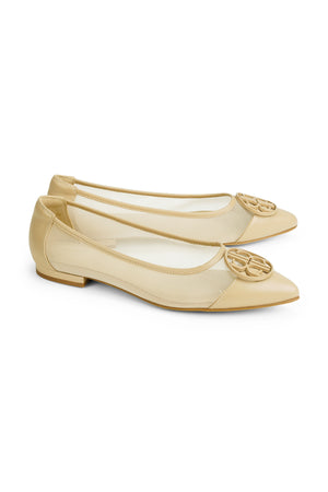 Arabella Flat Shoes - Beige