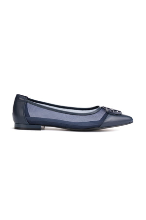 Arabella Flat Shoes - Navy