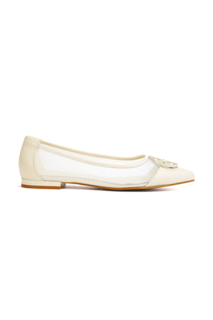 Arabella Flat Shoes - White
