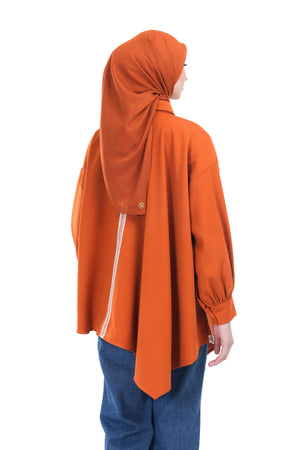 Arsha Lace Shirt - Orange