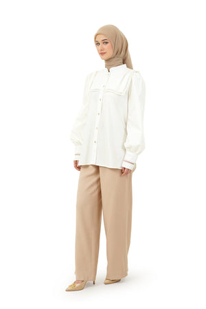 Avaline Layer Shirt - Broken White